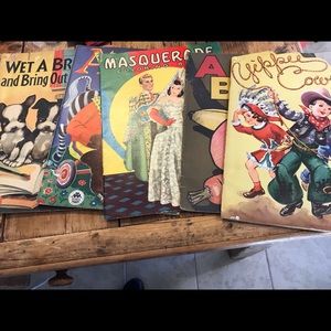 Vintage children’s coloring books